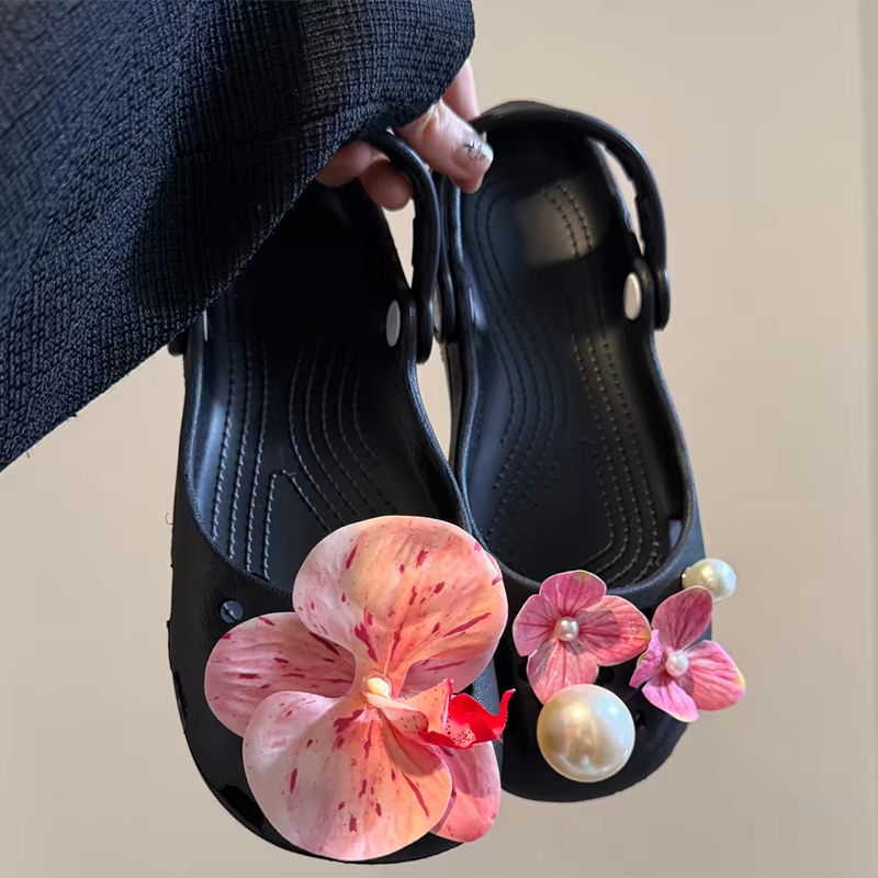 Men Shoes Elegant - Tasarımcı Retro Çiçek Desenli Kendin Yap