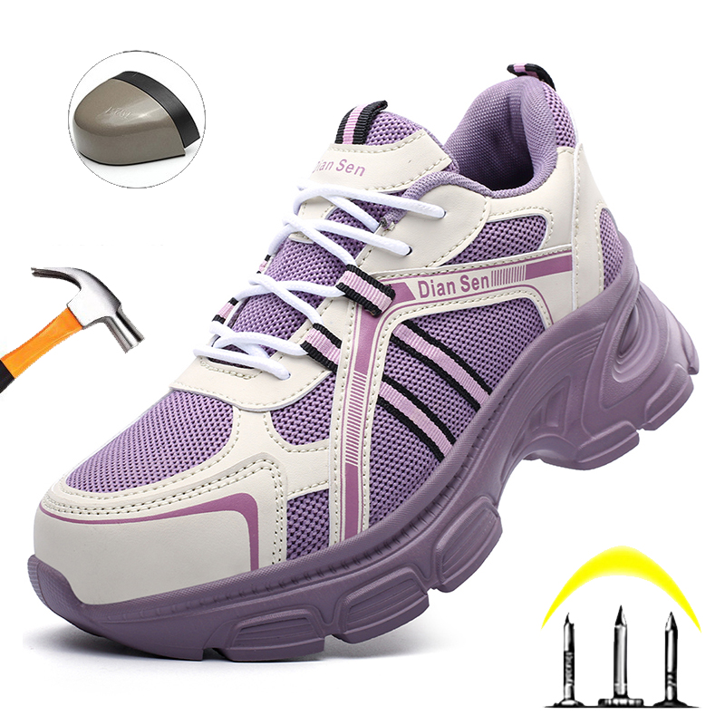 Work Boot Steel Toe - Kadınlar İçin Güvenlik Ayakkabıları Aşınmaya Dayanıklı