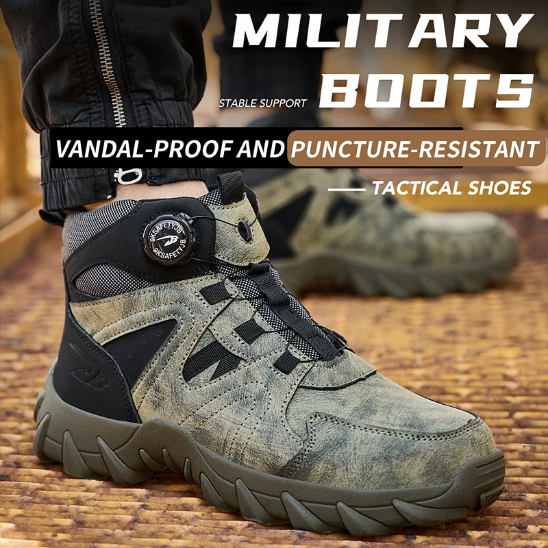 Yeni erkek güvenlik botları iş - Work Boot Steel Toe incelemesi ve fiyatı