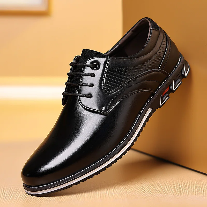 Retro erkek iş deri ayakkabı m - Men Shoes Elegant incelemesi ve fiyatı