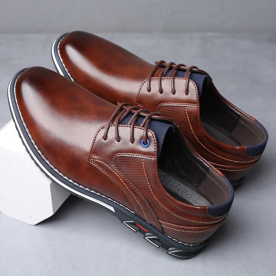 Retro erkek iş deri ayakkabı m - Men Shoes Elegant incelemesi ve fiyatı